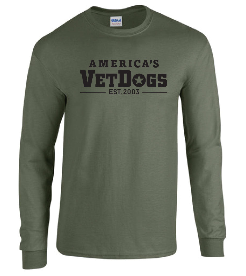 America's VetDogs Logo Long Sleeve T-Shirt