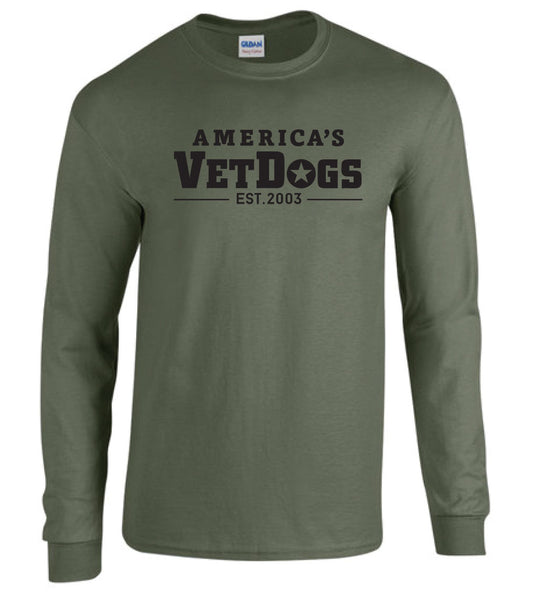 America's VetDogs Logo Long Sleeve T-Shirt