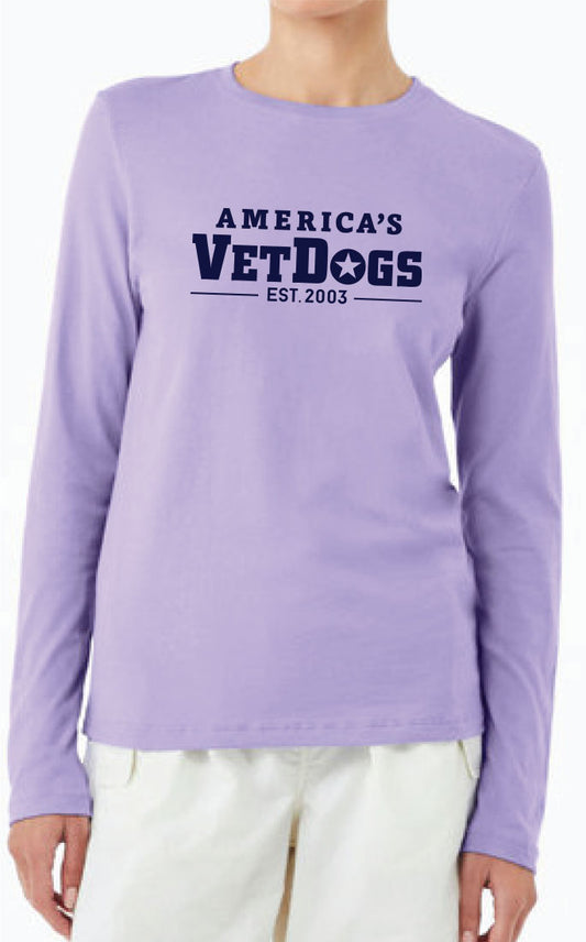America's VetDogs Womens Logo Long Sleeve T-Shirt
