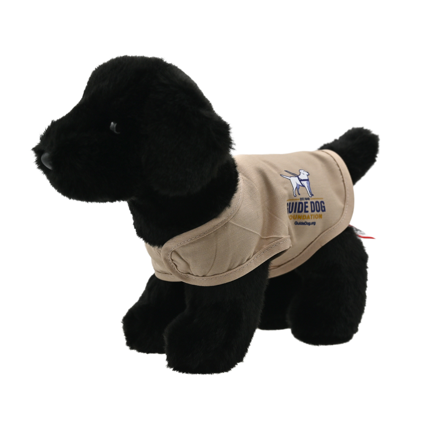 America's VetDogs Dually Branded Black Labrador Plush Puppy