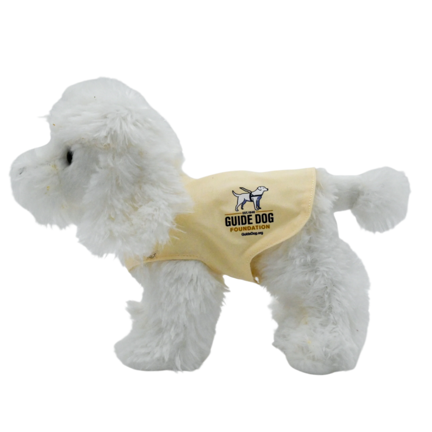 America's VetDogs Dually Branded Cream Poodle Plush Puppy