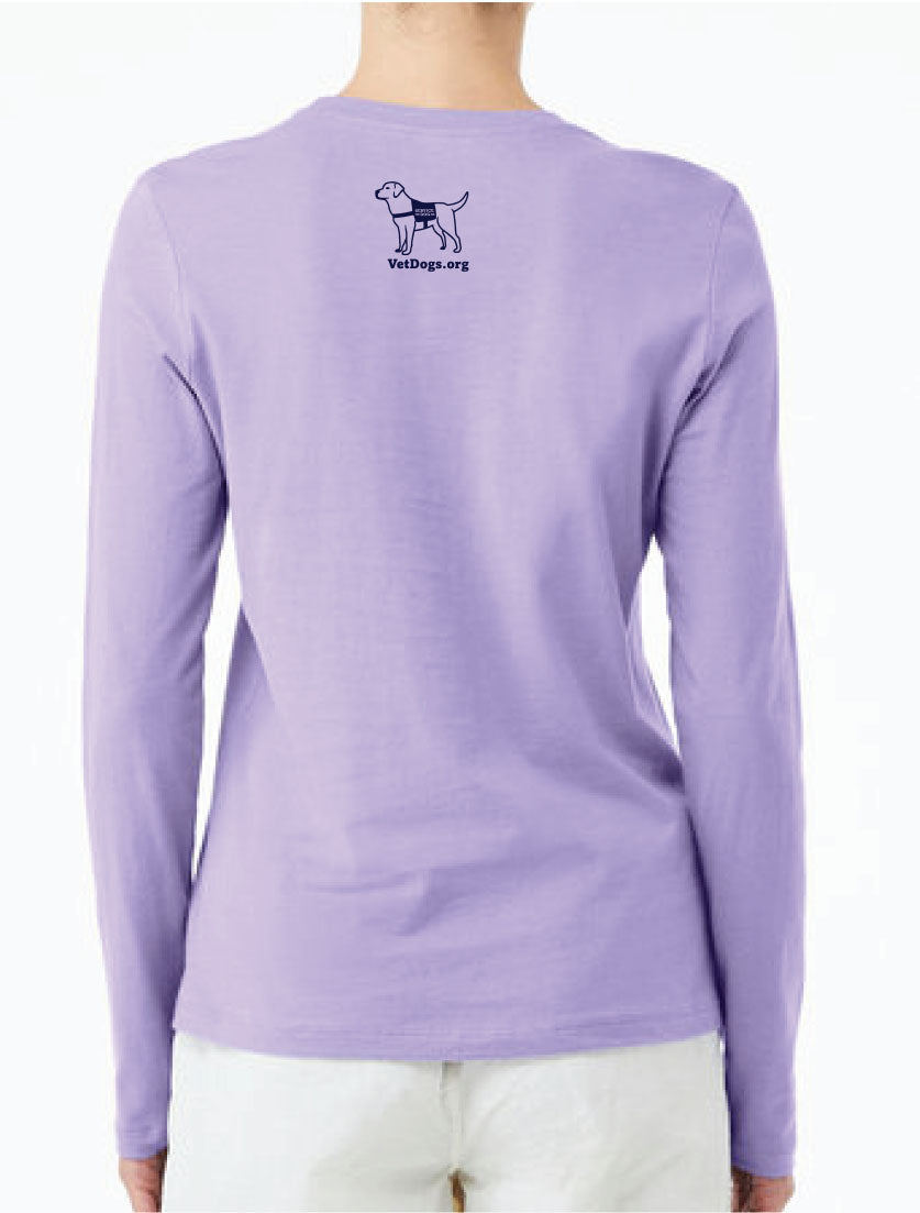 America's VetDogs Womens Logo Long Sleeve T-Shirt