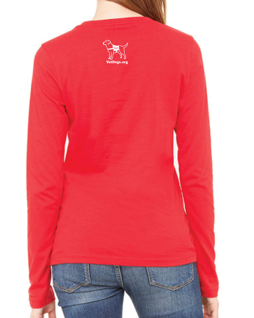 America's VetDogs Womens Logo Long Sleeve T-Shirt