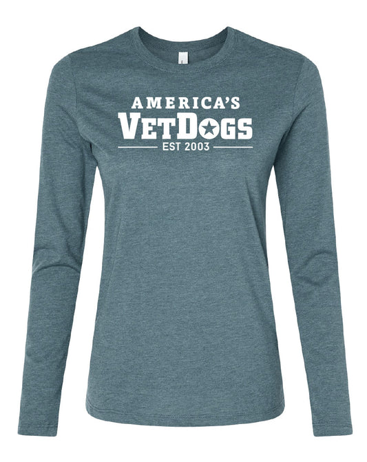America's VetDogs Womens Logo Long Sleeve T-Shirt