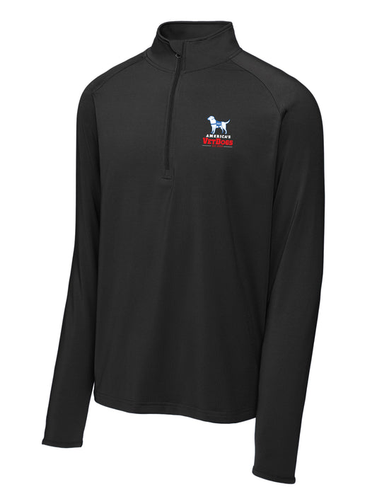 America's VetDogs Men's Sport-Wick® Stretch 1/4-Zip Pullover