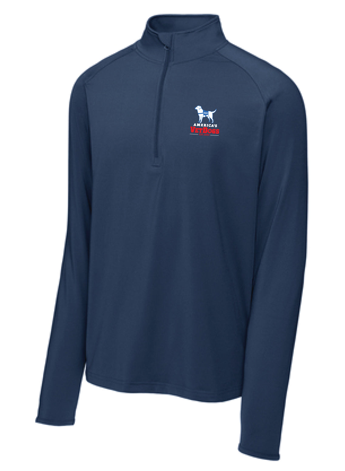 America's VetDogs Men's Sport-Wick® Stretch 1/4-Zip Pullover